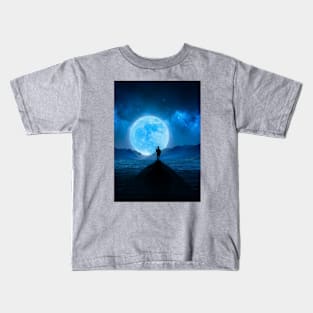 SATORU GOJO | SILHOUETTE MOONLIGHT Kids T-Shirt